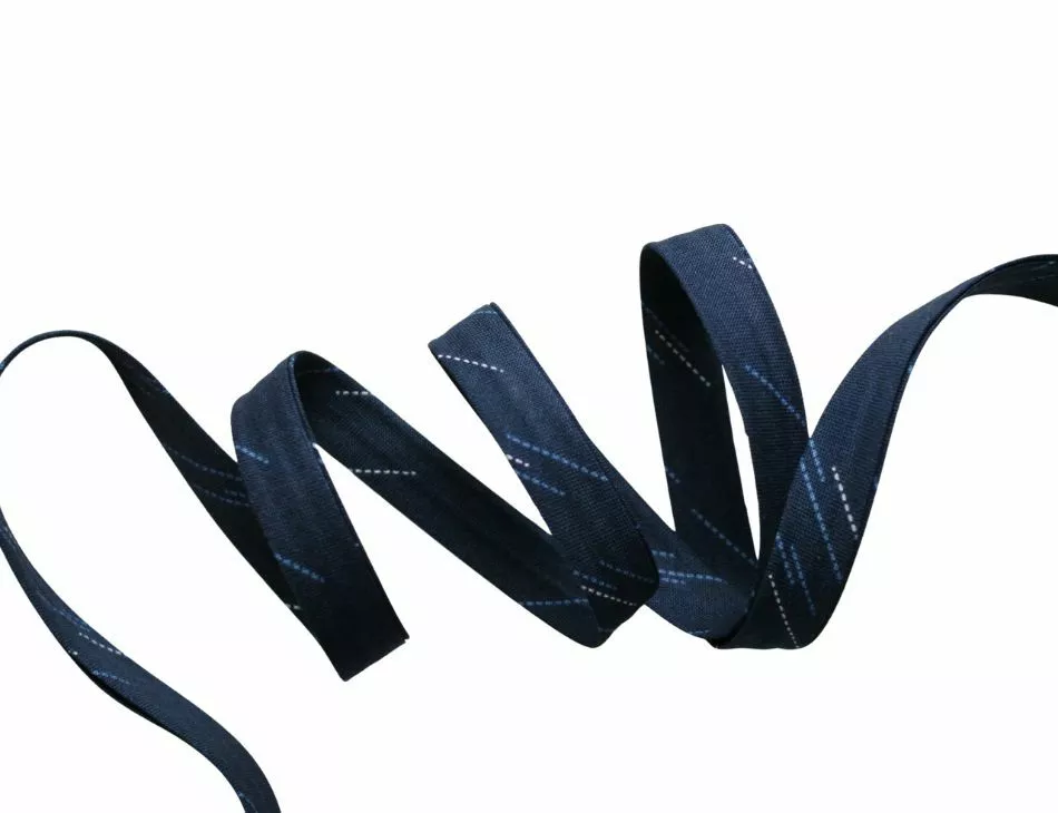 1/2" Double Fold Bias Navy Blue Rain