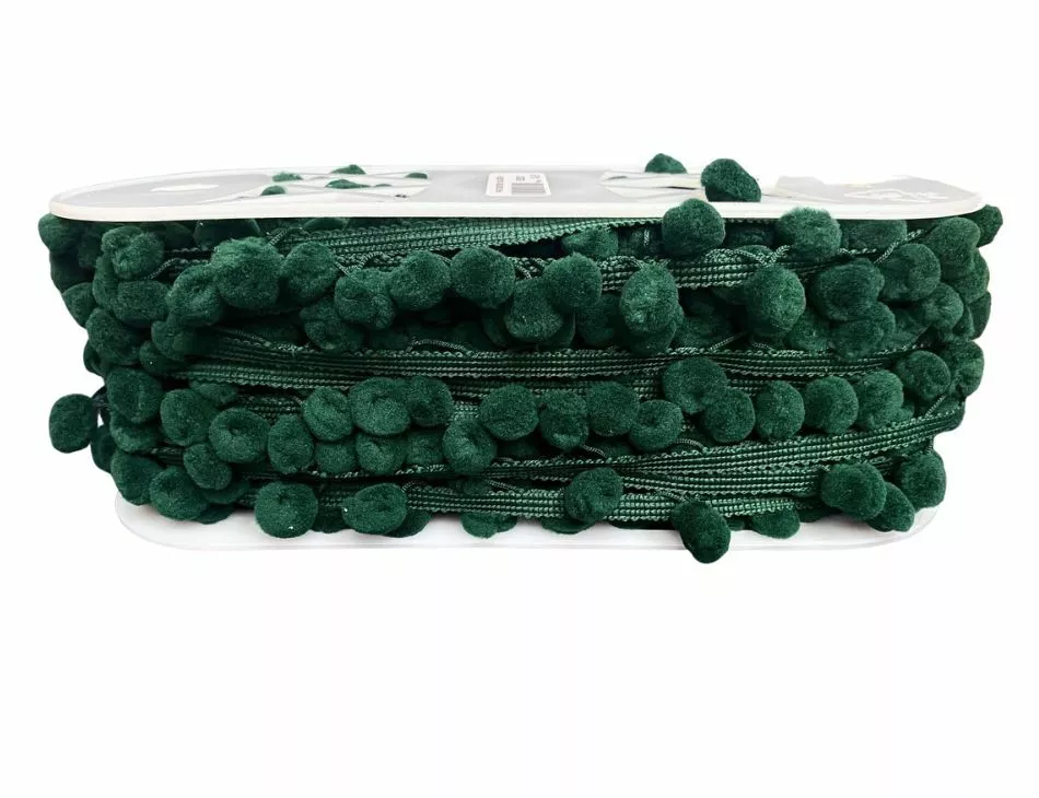 1/2" Pom Poms Forest Green