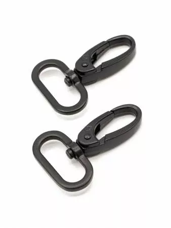 1" Swivel Hook - Black