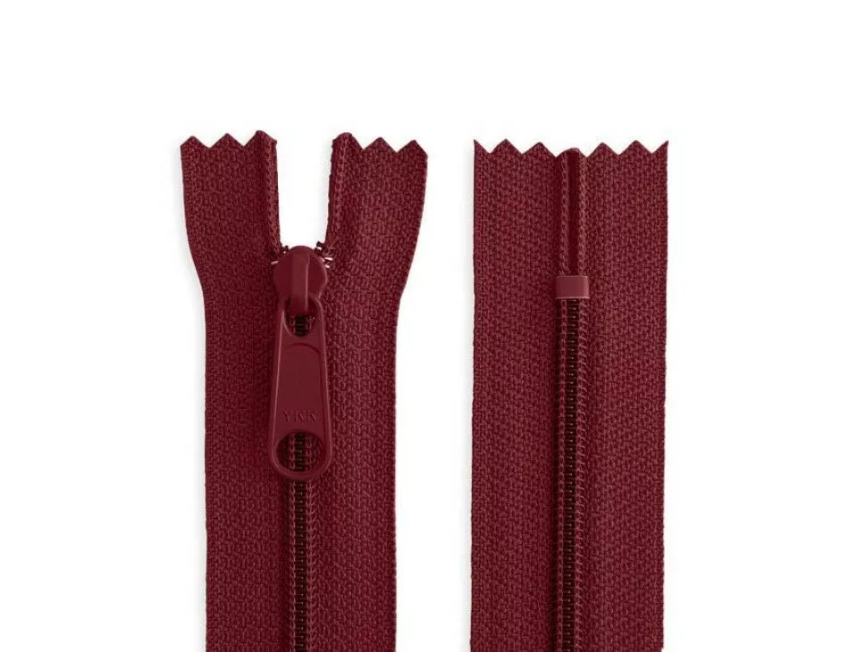 10" Bag & Purse Zipper Wine
