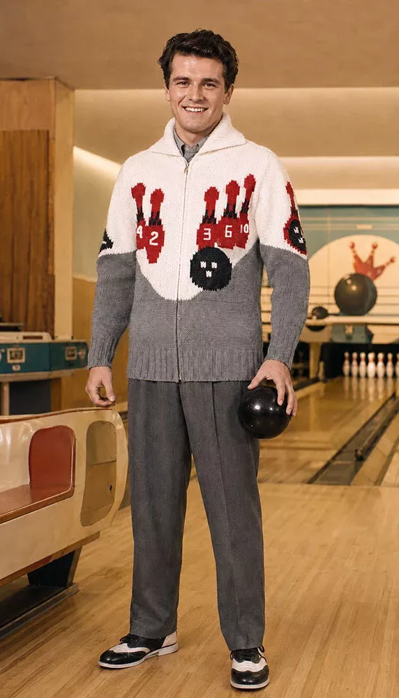 10 Pin Bowling Cardigan Pattern
