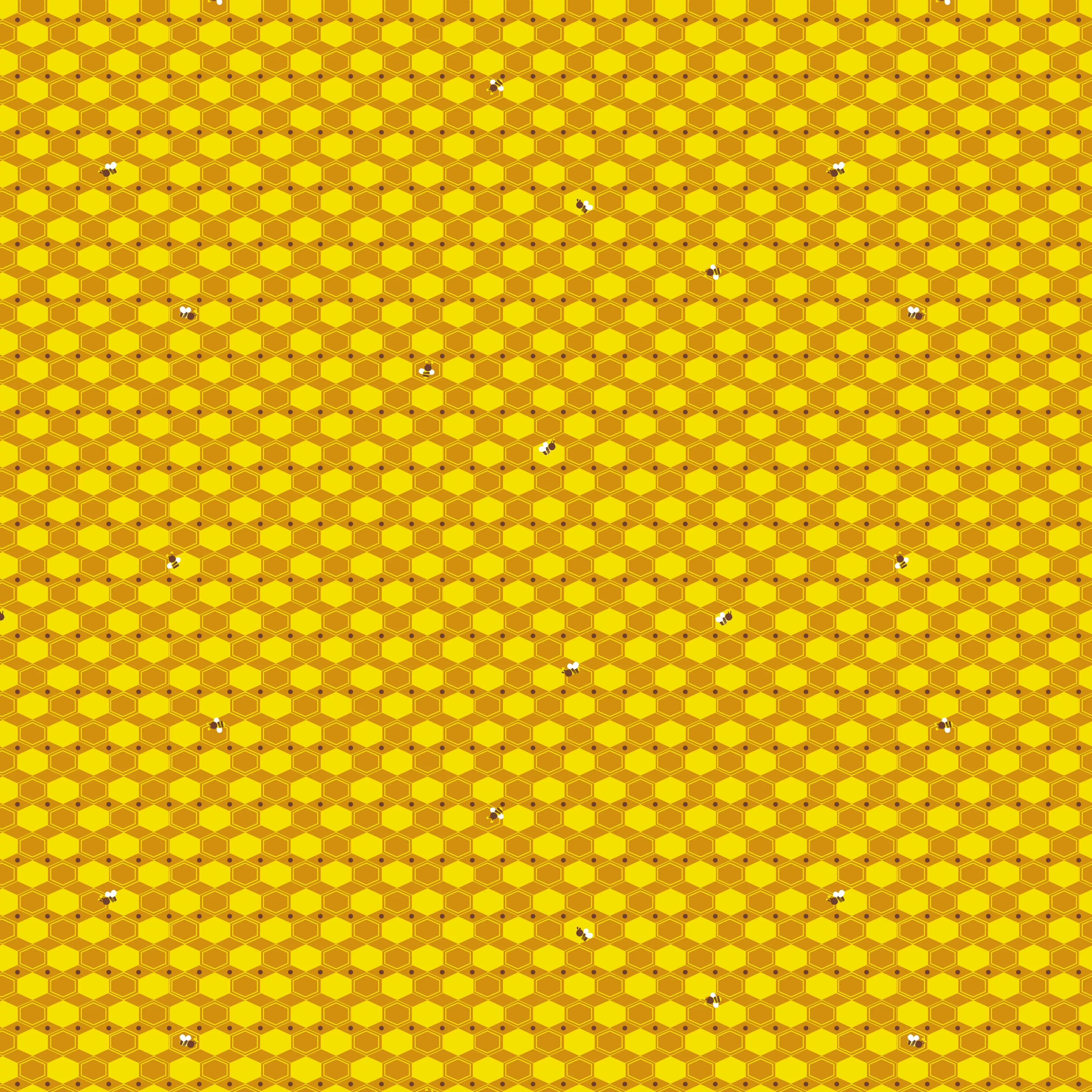 100 Aker Woods | Honey Hex Gold by Jill Howarth for Riley Blake | C15175-GOLD