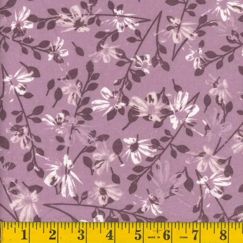 108" Flannel Wide Backing - Aster Elderberry