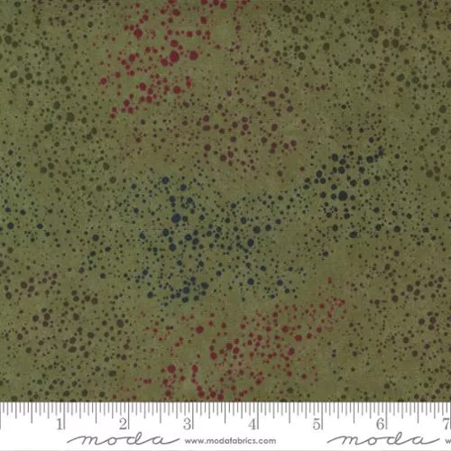 108" Wide Backing -Kansas Troubles Green Splatter