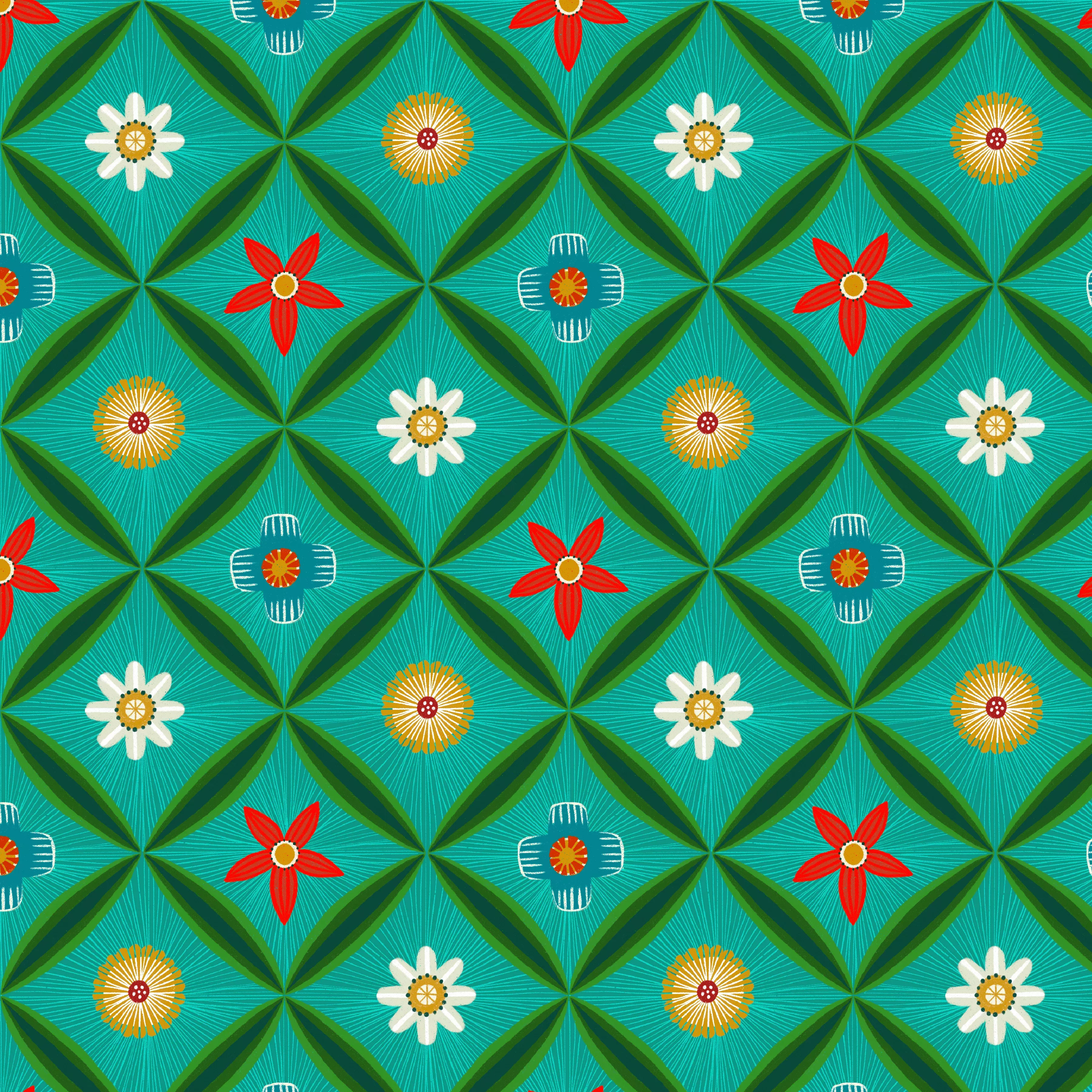12 Days of Christmas | Meadow Daydreams - Jade by Cori Dantini for FreeSpirit | PWCD134.XJADE