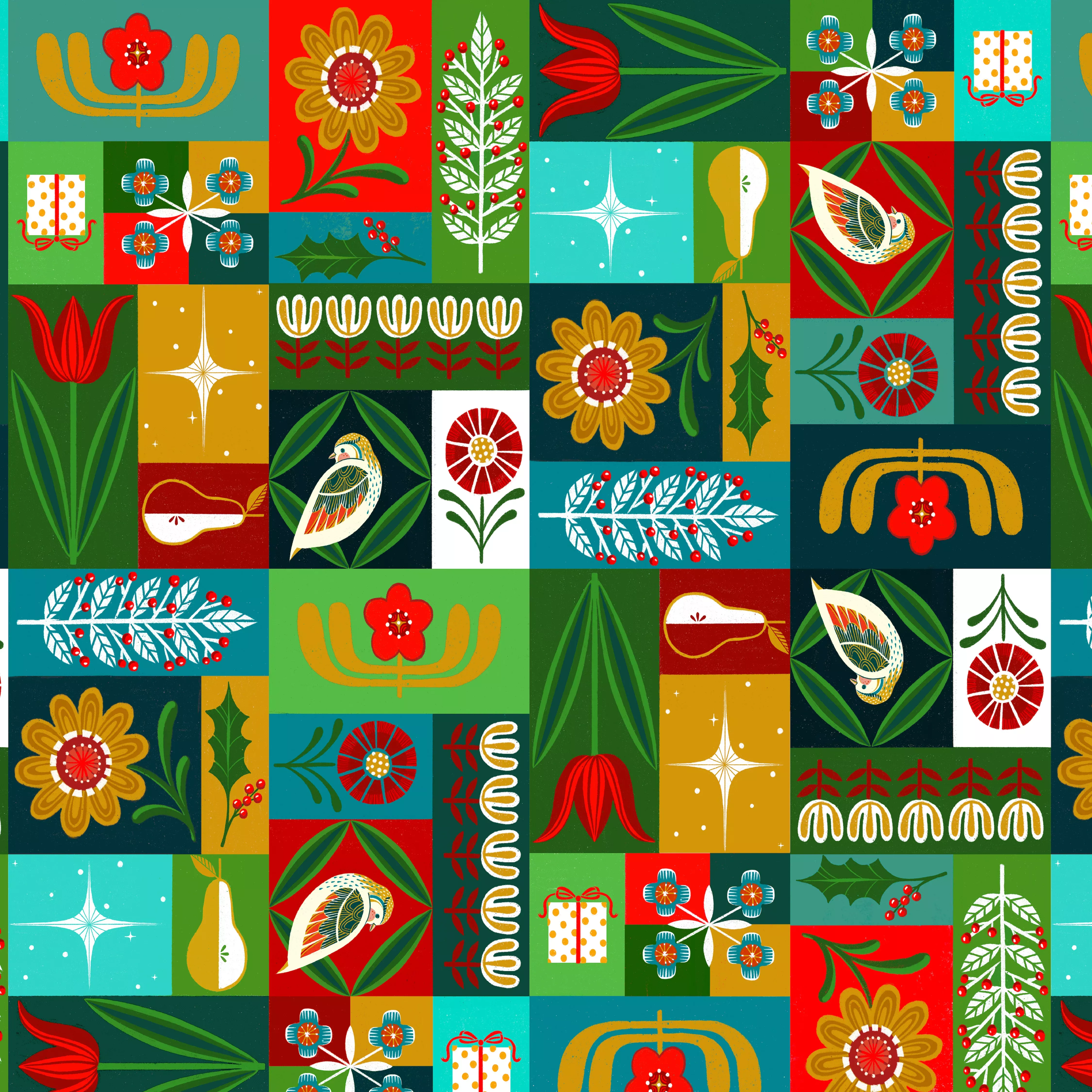 12 Days of Christmas | True Love Gave to Me - Multi by Cori Dantini for FreeSpirit | PWCD131.XMULTI
