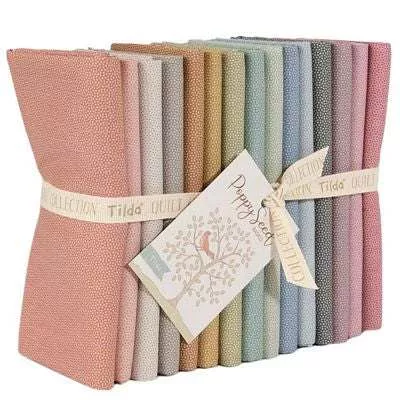 (15) Poppyseed Basics Fat Quarter Bundle TIL300270 by TILDA