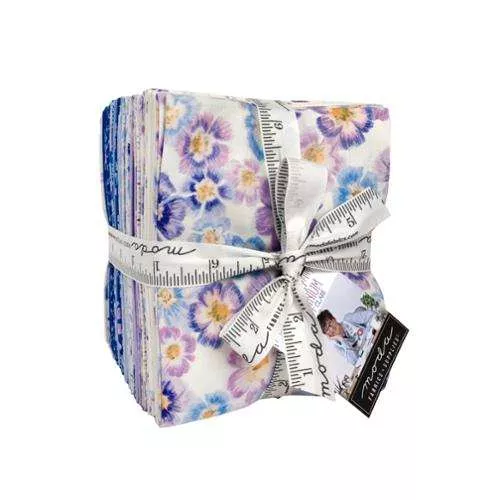 (26) Delphinium Fat Quarter Bundle 24650AB by Janet Clare for Moda Fabrics.