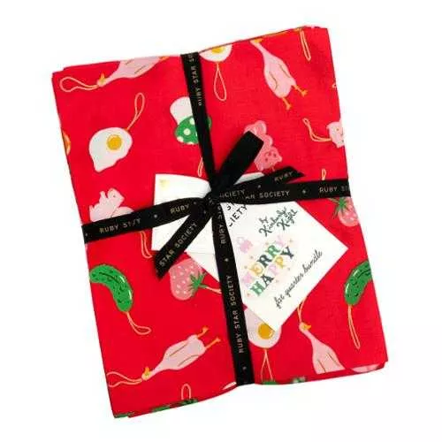(27) Merry Happy Fat Quarter Bundle RS3097FQ by Kimberly Kight of Ruby Star Society for Moda Fabrics.