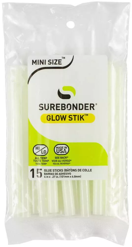 .28″X4″ 15/Pkg Glo Stik Mini Glue Sticks