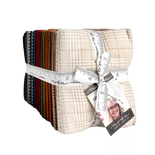 (32) (49340ABF) Flannel Gatherings Basics Fat Quarter Bundle by Lisa Bongean of Primitive Gatherings for Moda Fabrics