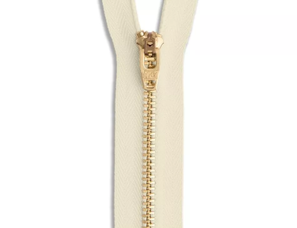 36" Brass Upholstery Zipper