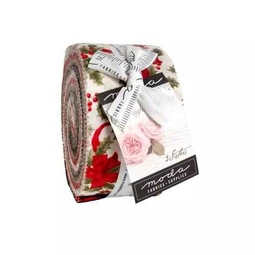 (40) (44420JR) Candlelight Christmas Jelly Rollby 3 Sisters for Moda Fabrics