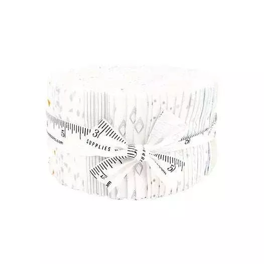(40) Mixed Bag of Bonbons Jelly Roll 18250JR by Jen Kingwell for Moda Fabrics.