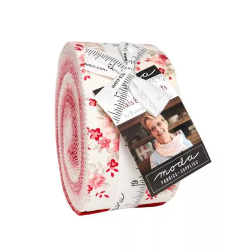 (40) Petals and Polka Dots Jelly Roll 3080JR by Anne Sutton of Bunny Hill Designs for Moda Fabrics.