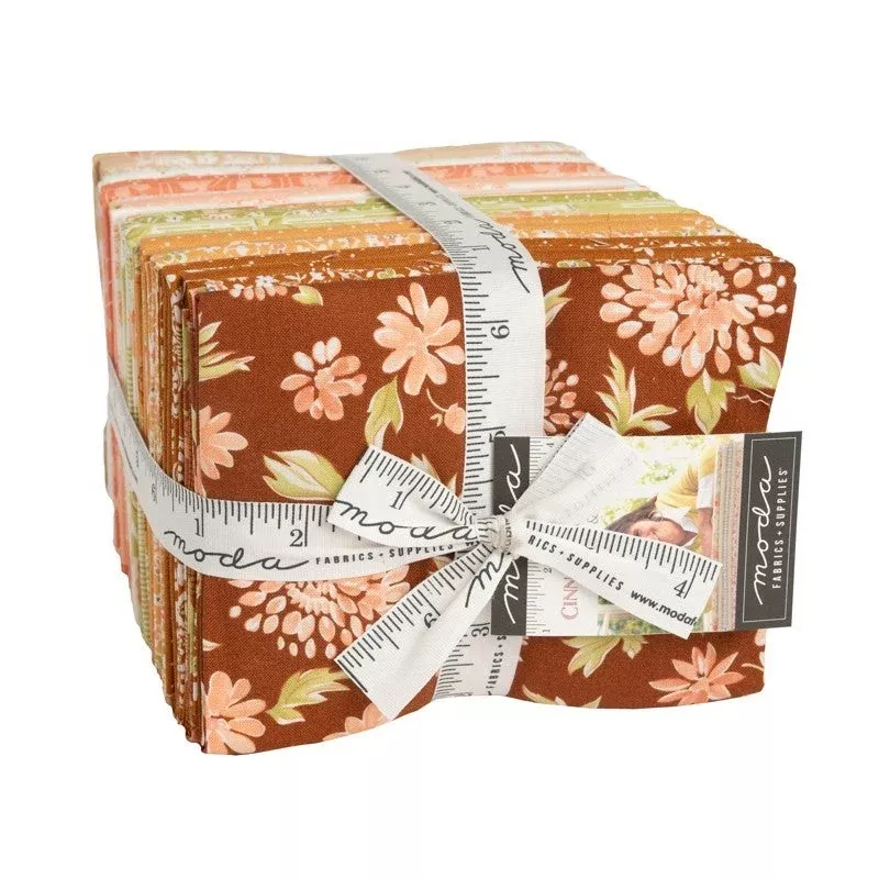 (40 Pieces) Cinnamon and Cream Fat-Quarter Bundle by Fig Tree and Co. for Moda