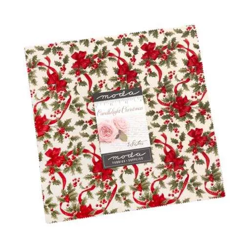 (42) (44420LC) Candlelight Christmas Layer Cake by 3 Sisters for Moda Fabrics