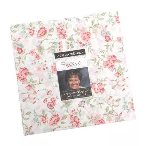 (42) Abide Layer Cake 18790LC by Brenda Riddle Designs for Moda Fabrics.