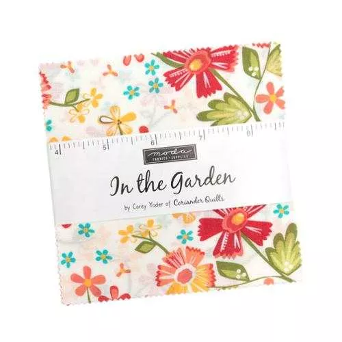 (42) In the Garden Charm Pack 29230PP by Corey Yoder of Coriander Quilts for Moda.