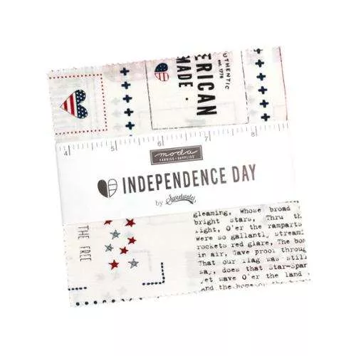 (42) Independence Day Charm Pack 55720PP by Sweetwater for Moda Fabrics.