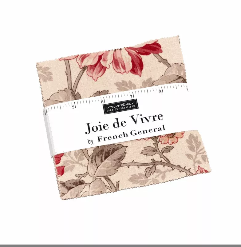 (42) Joie De Vivre Charm Pack by French General for Moda Fabrics Precuts