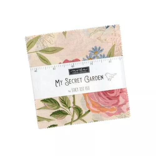 (42) My Secret Garden Charm Pack 20980PP by Stacy Iest Hsu for Moda Fabrics