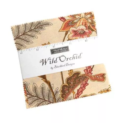 (42 Pieces) Wild Orchid Charm Pack 2770PP by Blackbird Designs for Moda Fabrics