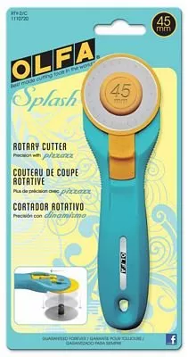 *45MM SPLASH ROTARY CUTTER//AQUA//OLFA