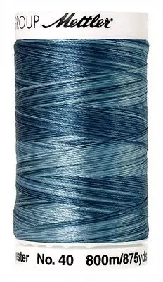 *4880-9928//INDIGO SHADES//POLYSHEEN VARIGATED MULTI//100% POLYESTER//875 YARDS//40 WEIGHT//METTLER