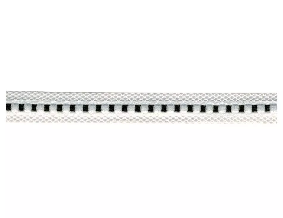 5/8" Stripes On Mesh Elastic Trim Black