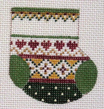 5 Hearts Wee Stocking (With Space For Name)
