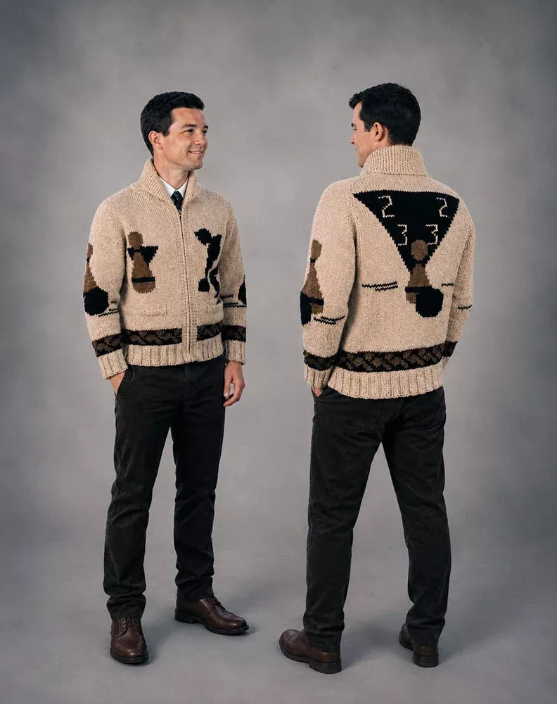 5-Pin Bowling Cardigan Pattern