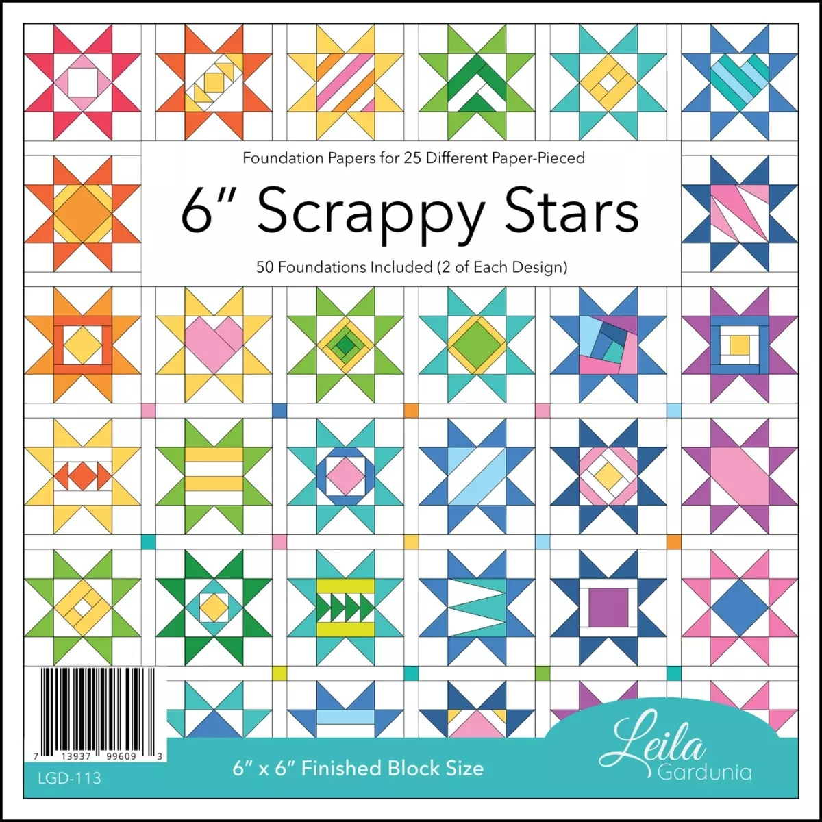 6in Scrappy Stars Foundation Pad # LGD-113