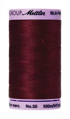 *9104-0918//CRANBERRY//METROSENE SILK FINISH COTTON//100% COTTON//547YDS//50WT//METTLER