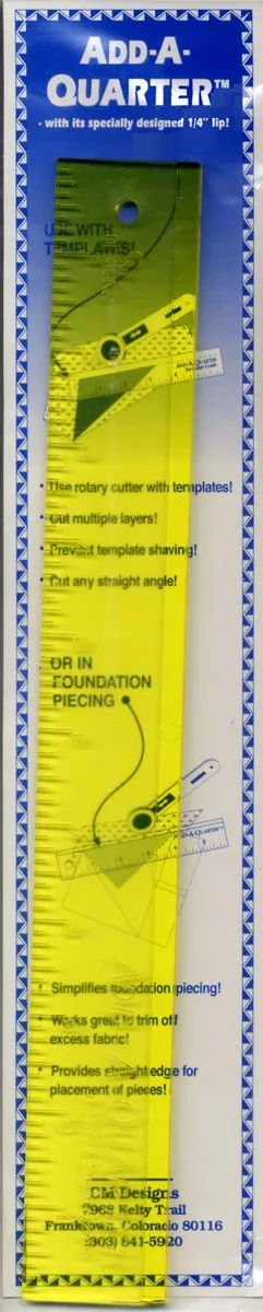 Add-A-Quarter Ruler