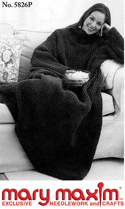 Adult Knit Wrap-ghan Pattern