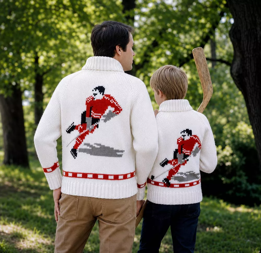 Adult's Hockey Cardigan Pattern