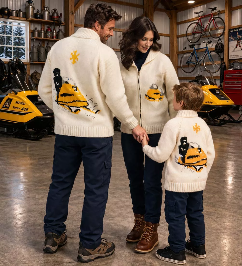 Adult Snowmobile Cardigan Pattern