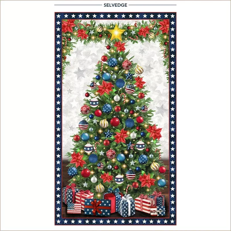 All American Christmas 24" Panel 55273DP