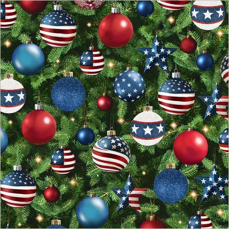 All American Christmas Liberty & Lights 55274-2 Pine