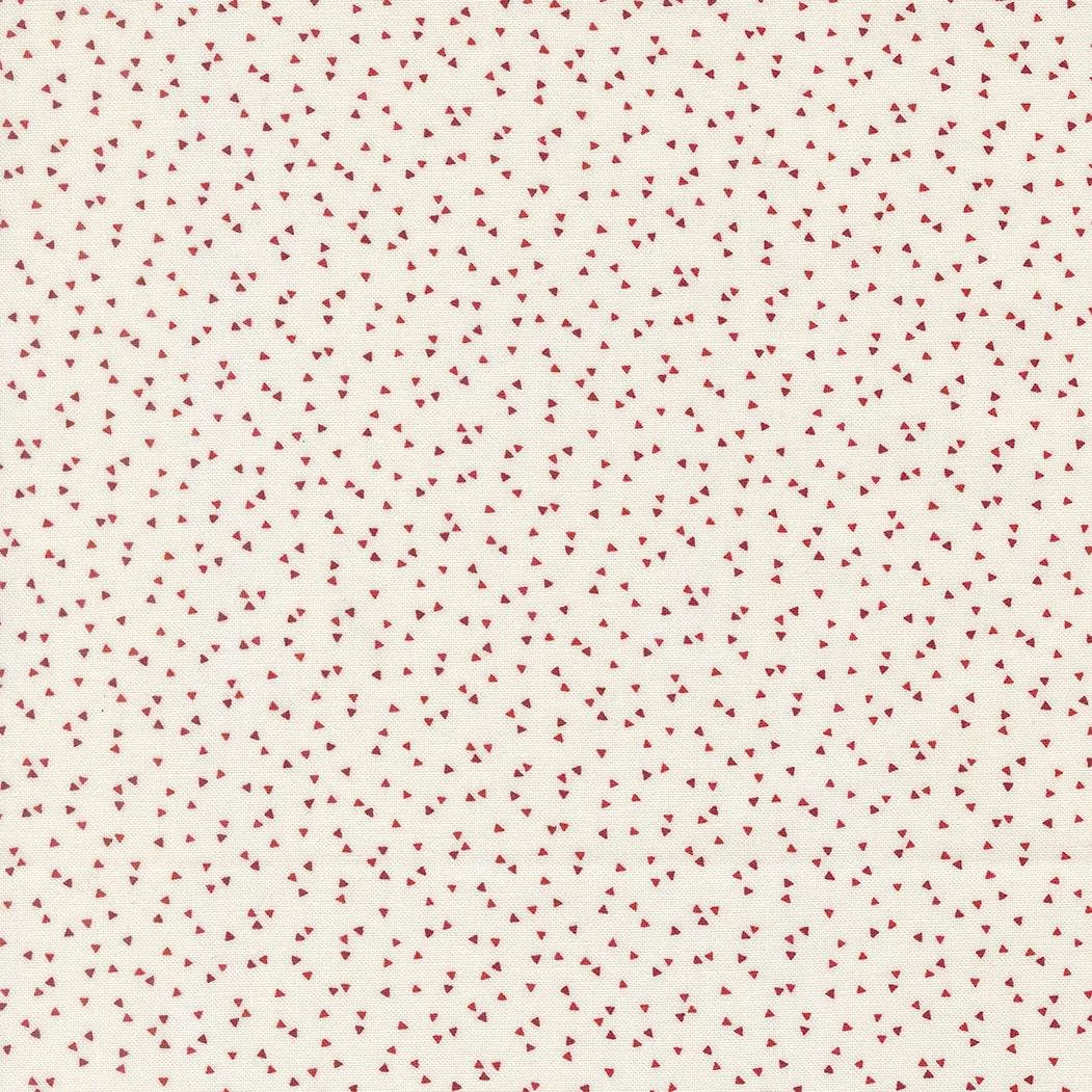 American Gatherings III Confetti Blender Cloud Crimson 49325 23 by Primitive Gatherings for Moda Fabrics. Sold in 1/2 Yard Increments