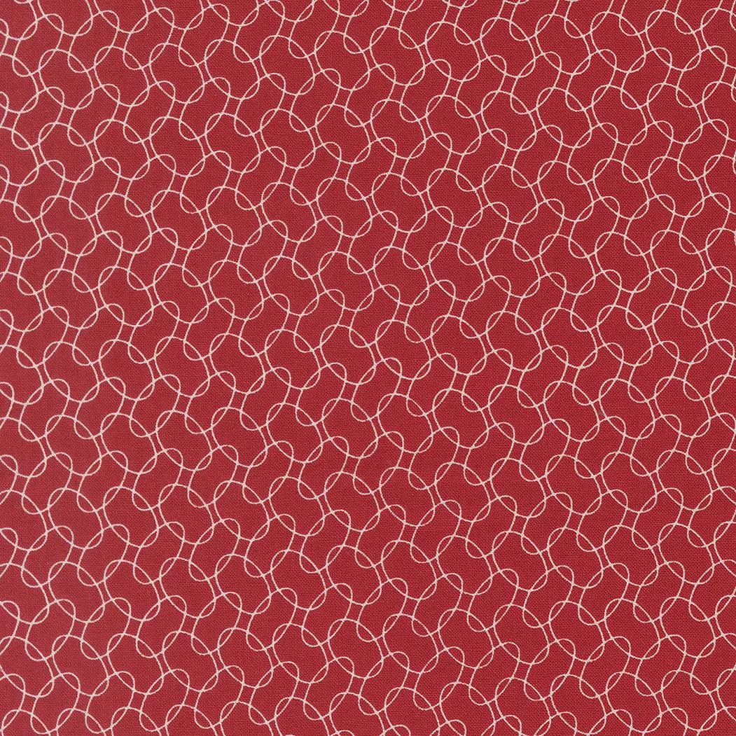 American Gatherings III Intertwined Crimson 49323 12 by Primitive Gatherings for Moda Fabrics. Sold in 1/2 Yard Increments