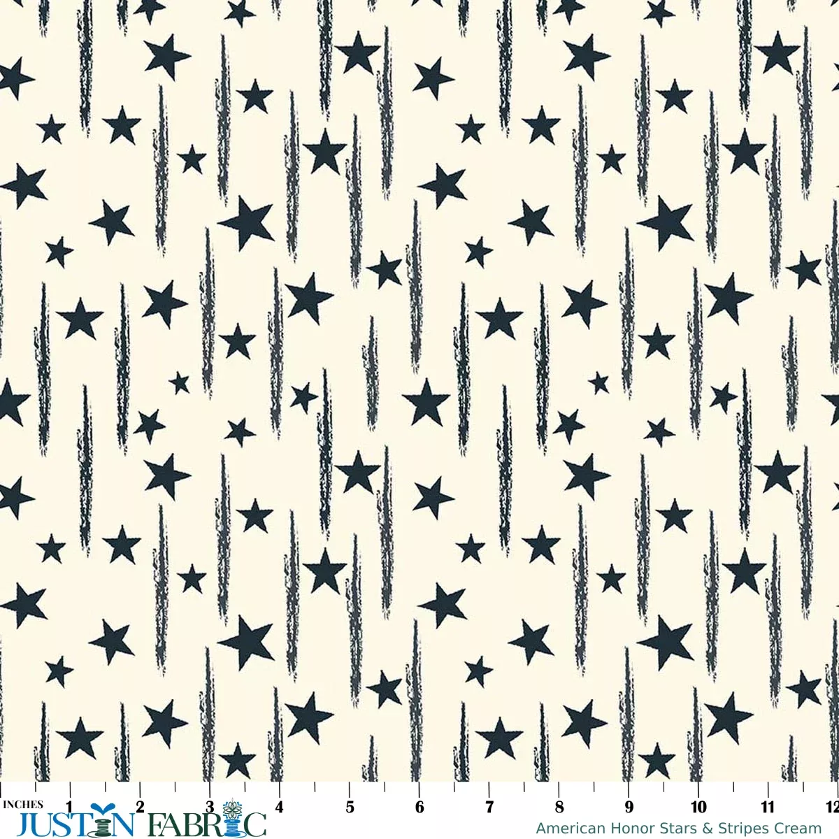 American Honor Stars & Stripes Cream Yardage by Vicki Gifford | Riley Blake Designs