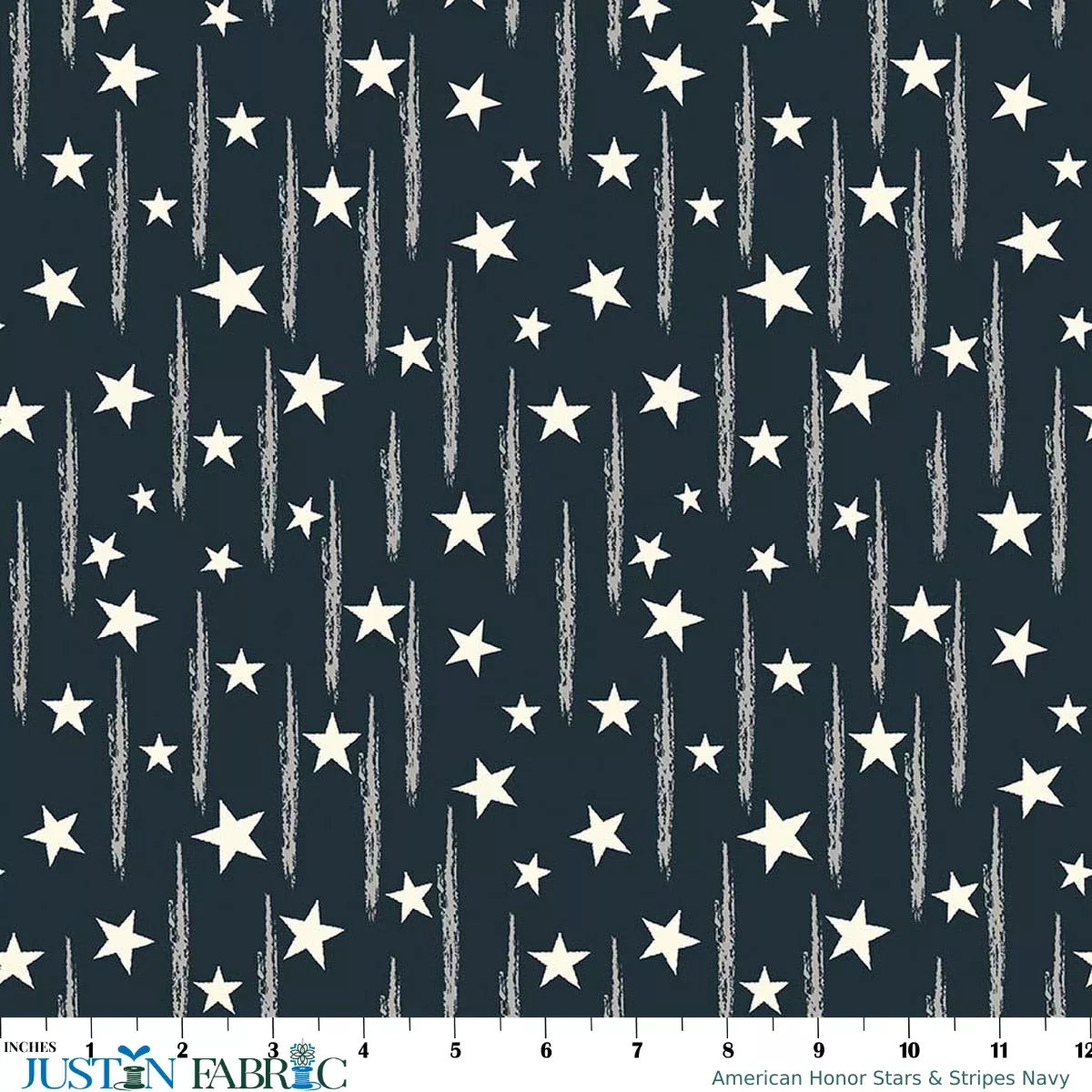 American Honor Stars & Stripes Navy Yardage by Vicki Gifford | Riley Blake Designs