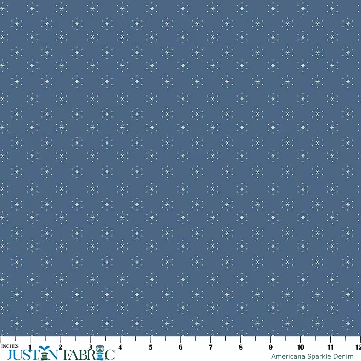 Americana Sparkle Denim Yardage by Lori Holt | Riley Blake Designs