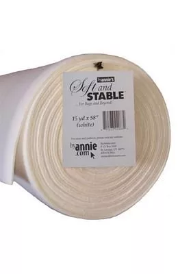 *ANNIE'S SOFT & STABLE//58" WIDE//WHITE//FOAM STABILIZER//BY ANNIE'S