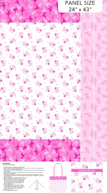At the Ballet 24"x 43" Bag Panel