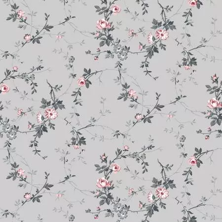 Audrey - Light Gray Dainty Vine