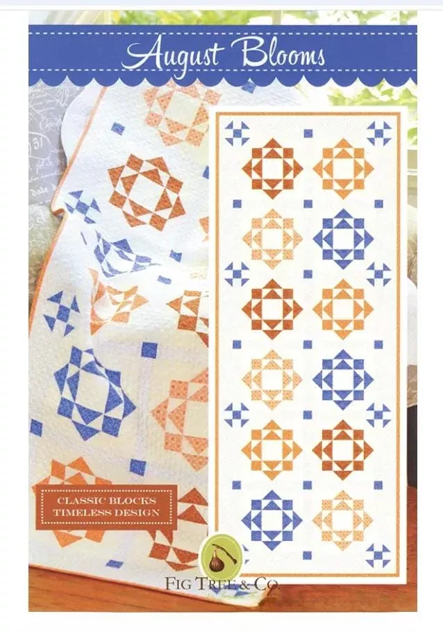 August Blooms Runner Pattern - Fig Tree Quilts