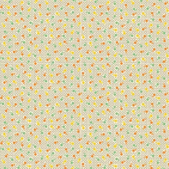 Aunt Grace Calico - Yellow Ditzy
